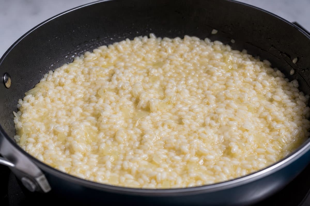 Start the risotto