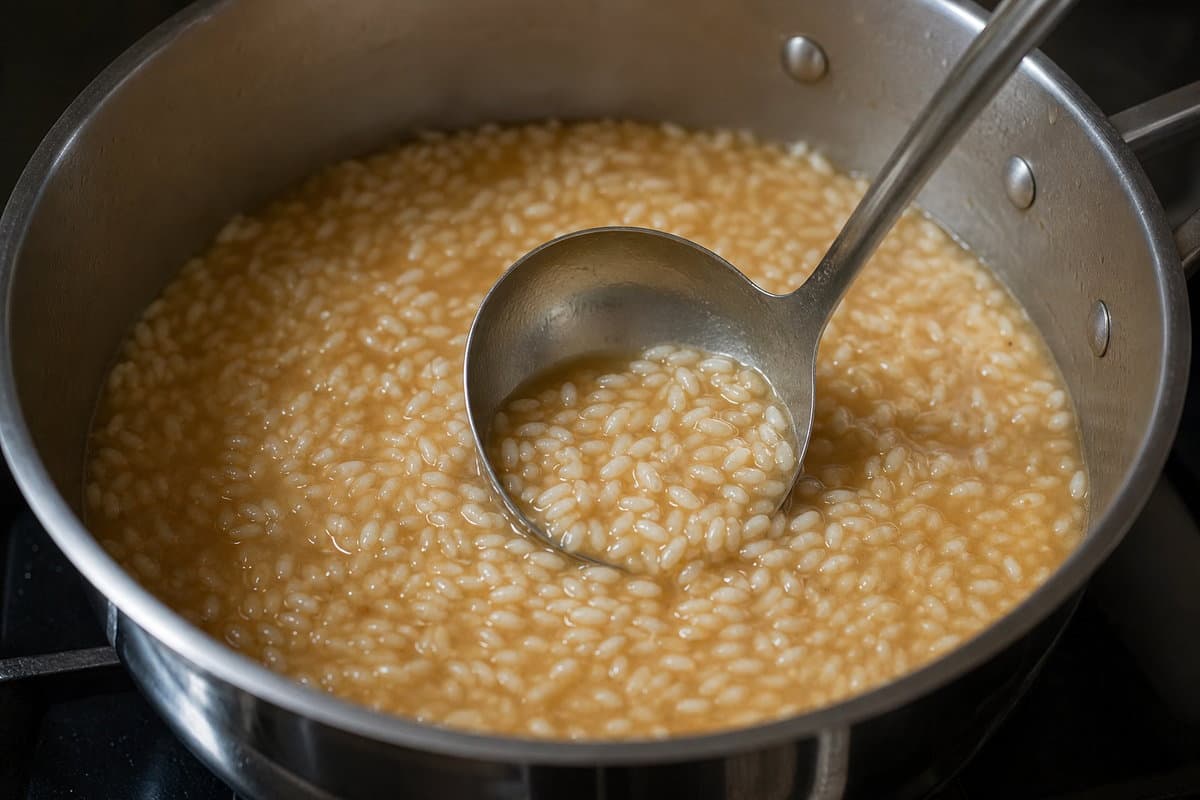 Ladle and stir
