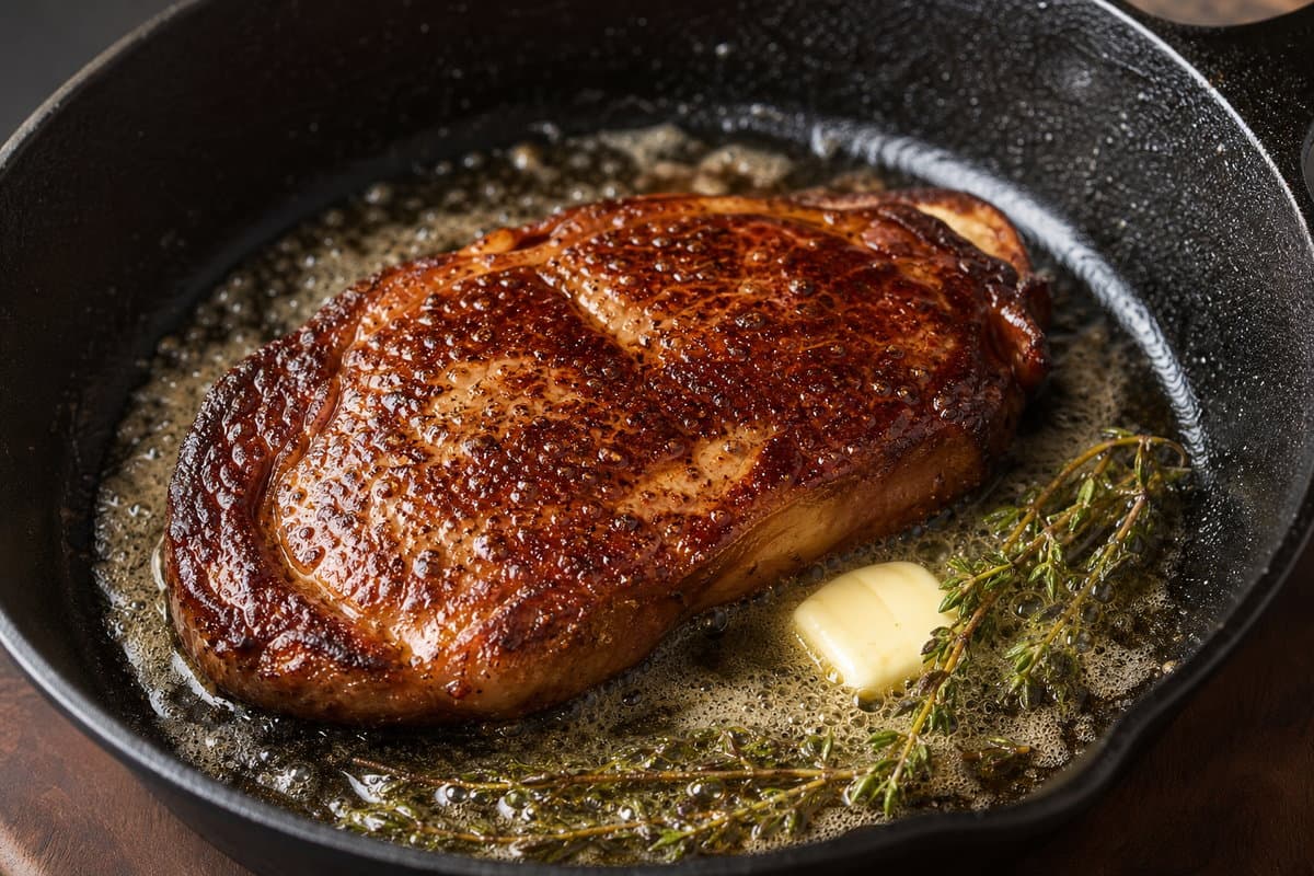 Sear the steak