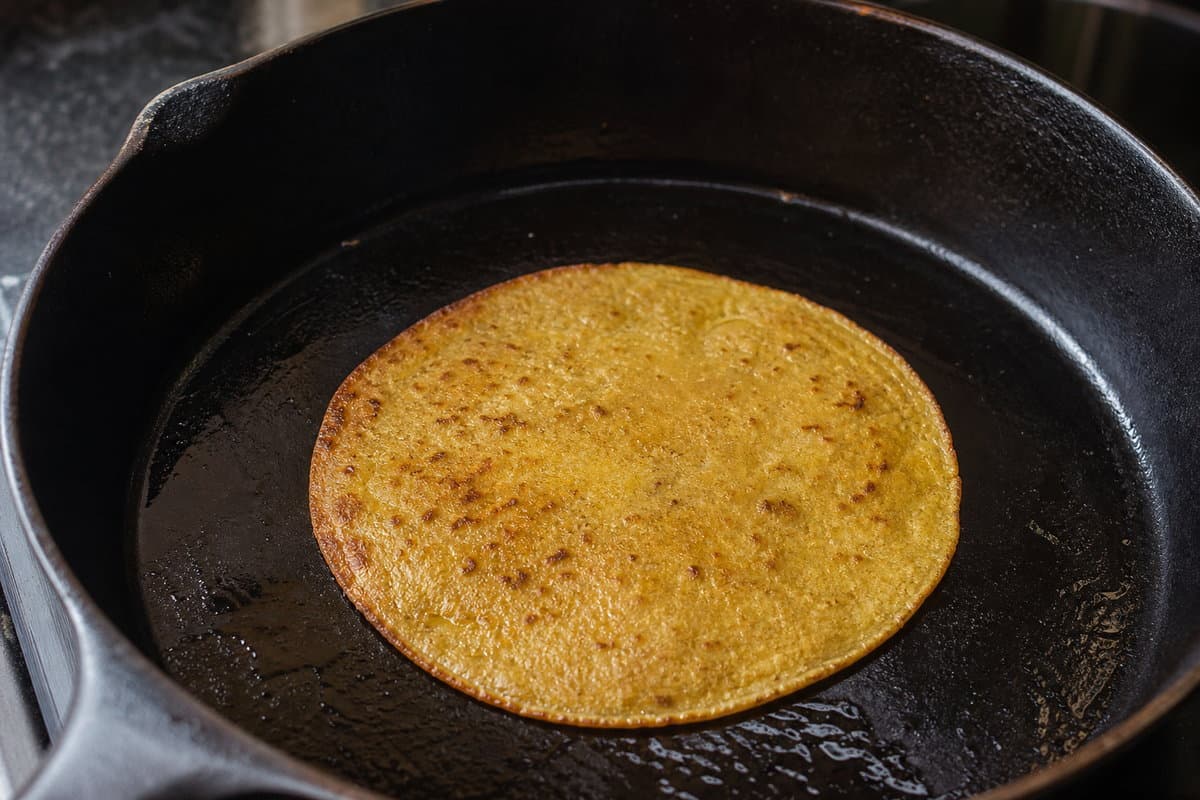 Crisp the tortillas
