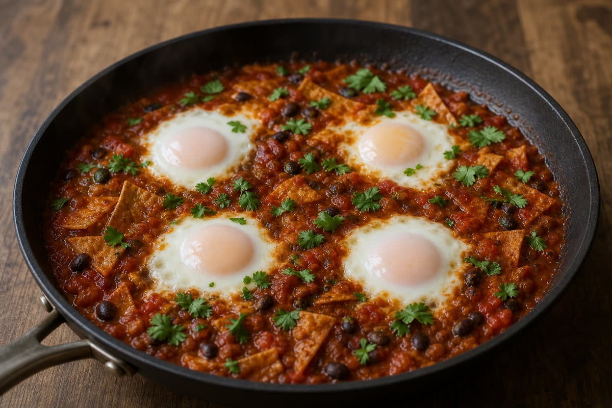 Eggs in the sauce