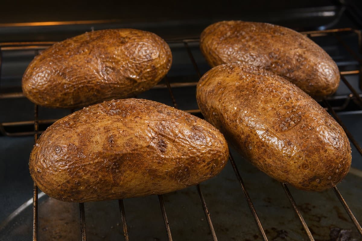 Bake the potatoes