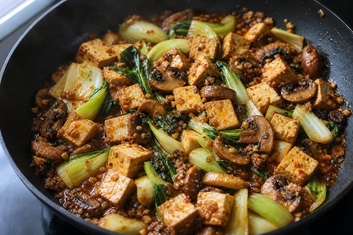 Simmer the tofu