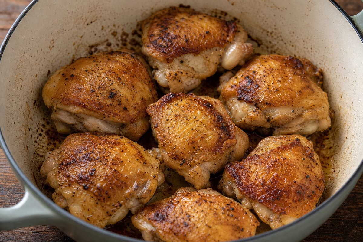 Brown the chicken
