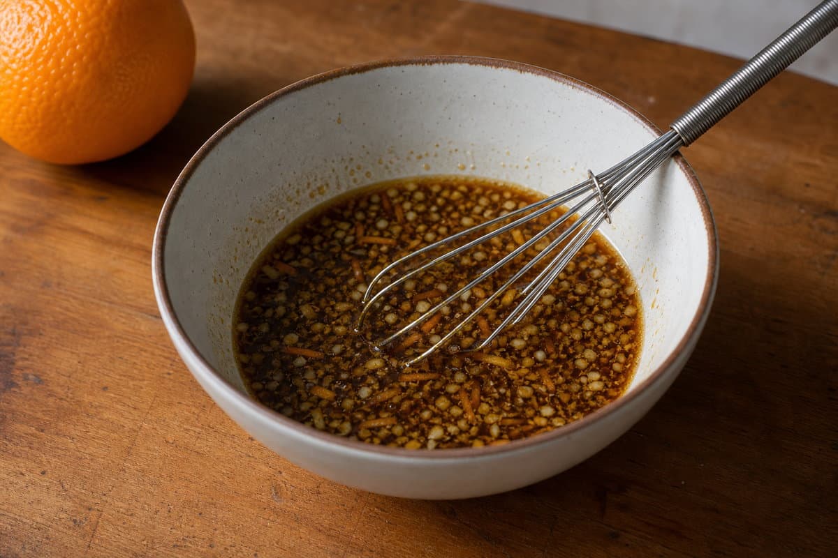 Make the orange sauce