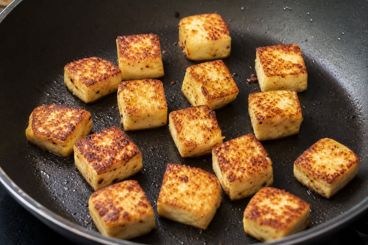 Sear the paneer