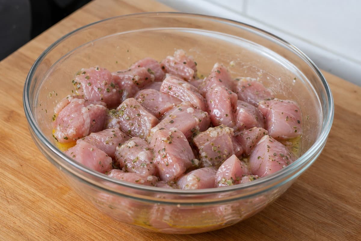 Marinate the pork