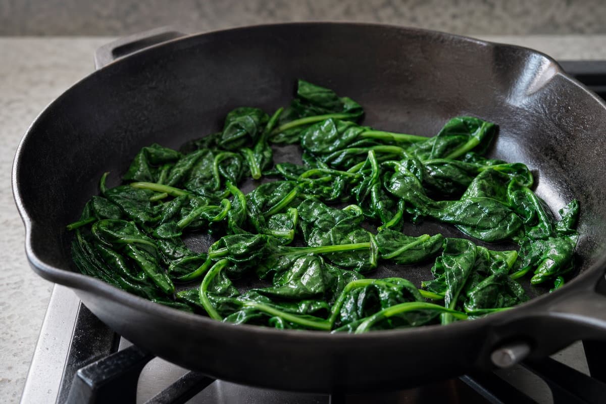 Wilt the spinach