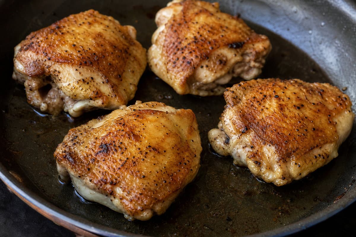 Brown the chicken