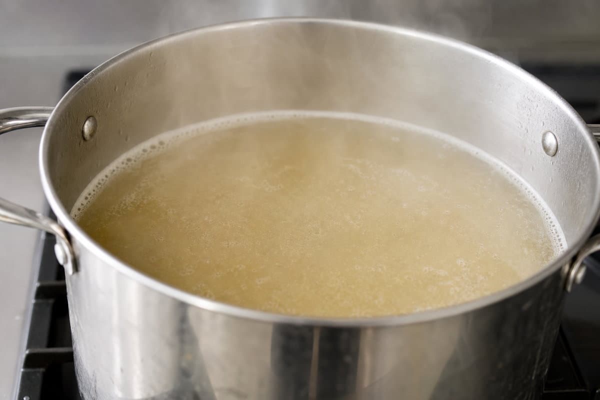 Warm the stock