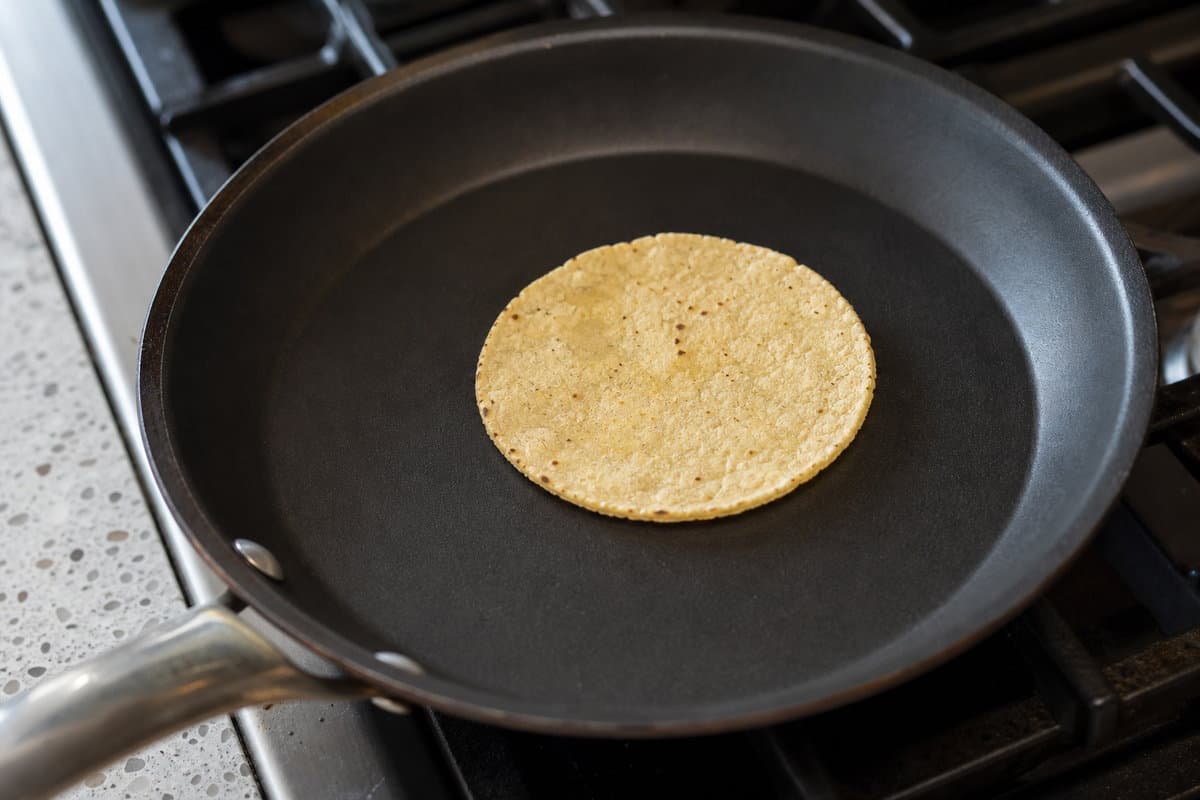 Warm the tortillas
