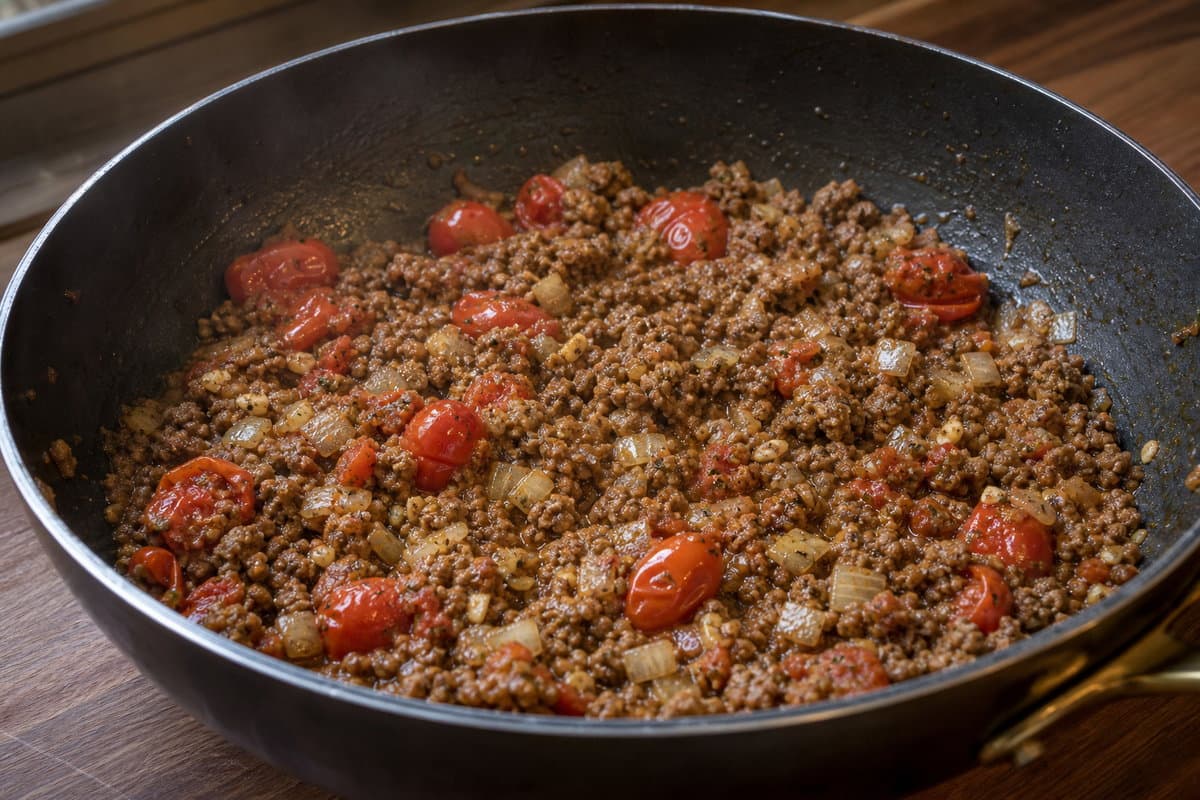 Make the meat sauce