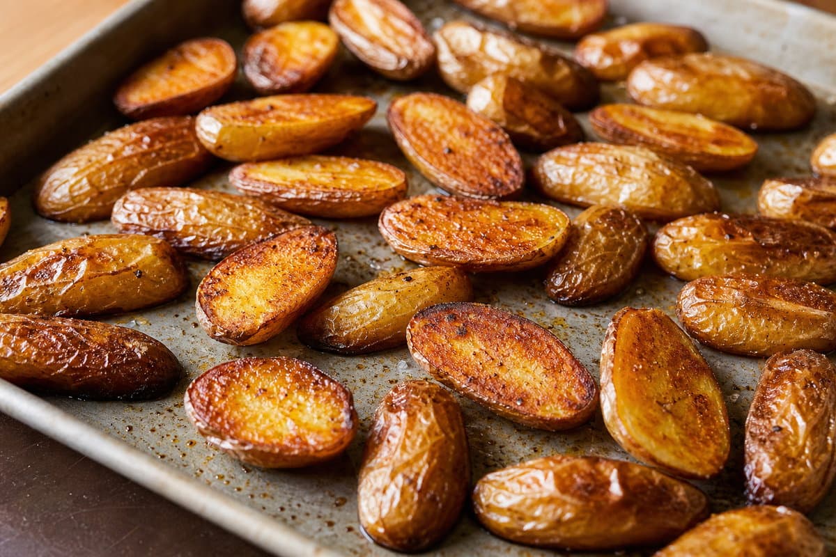Crisp the potatoes