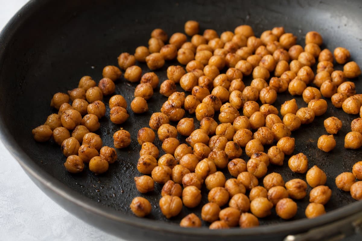 Crispy chickpeas
