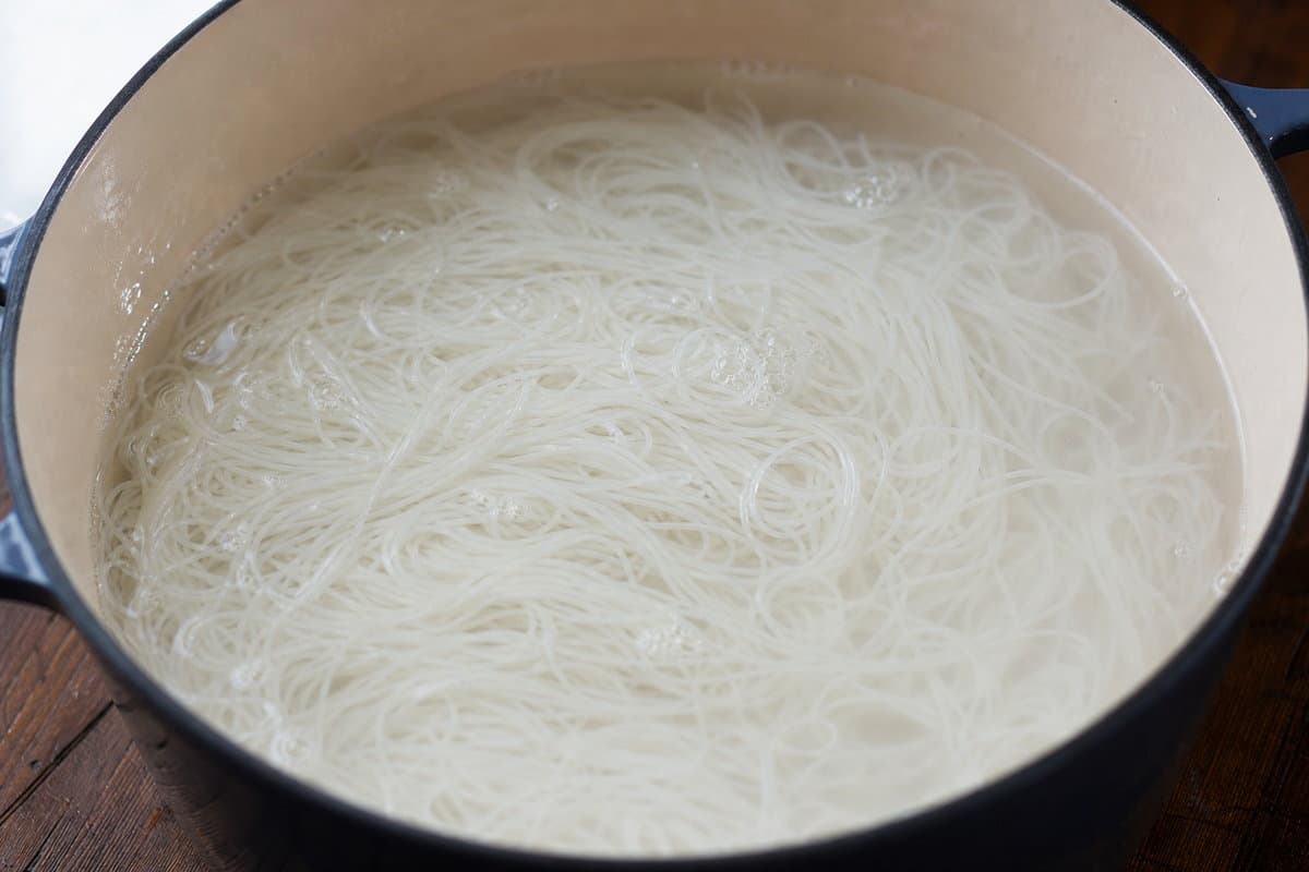Soak the noodles