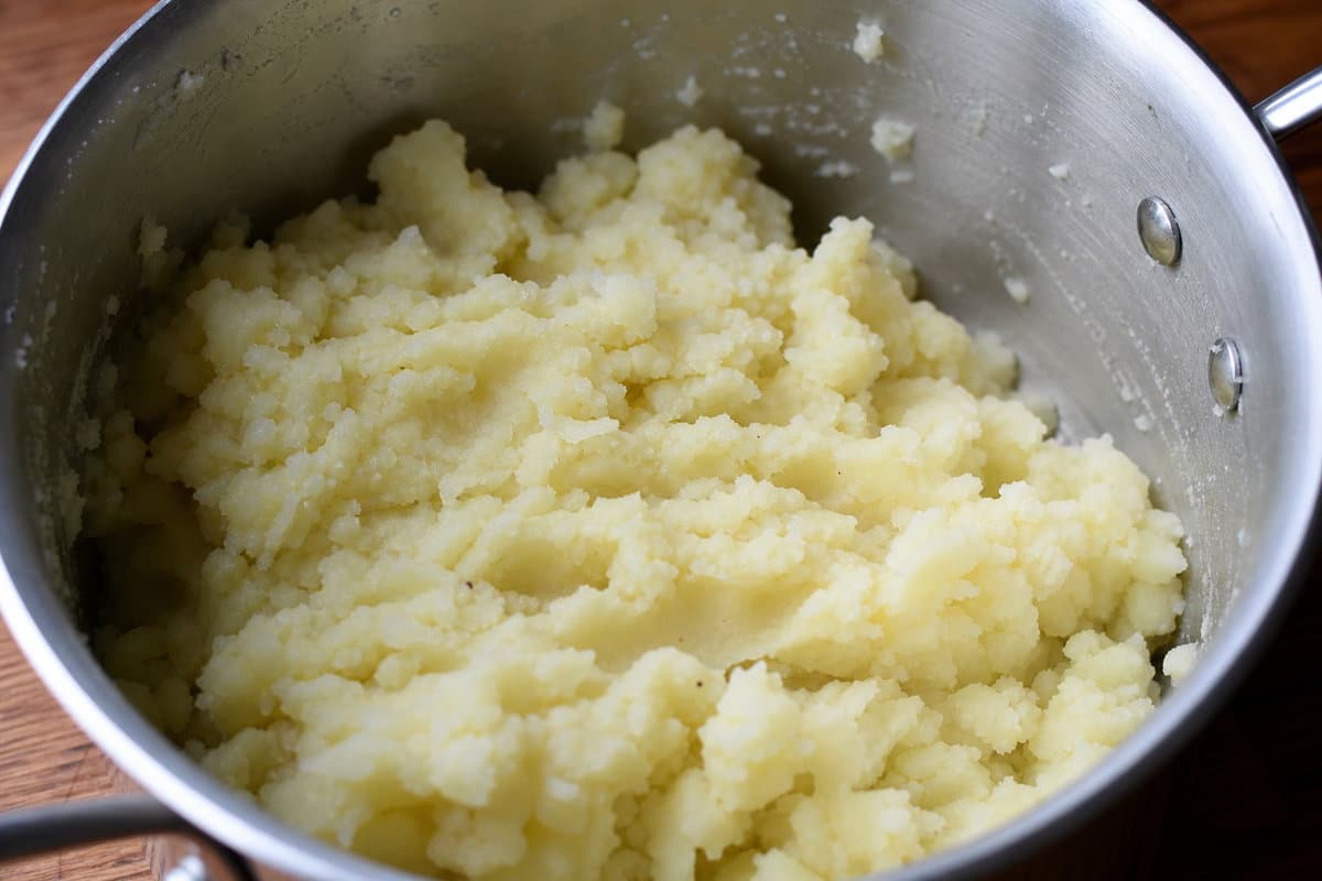 Boil the potatoes