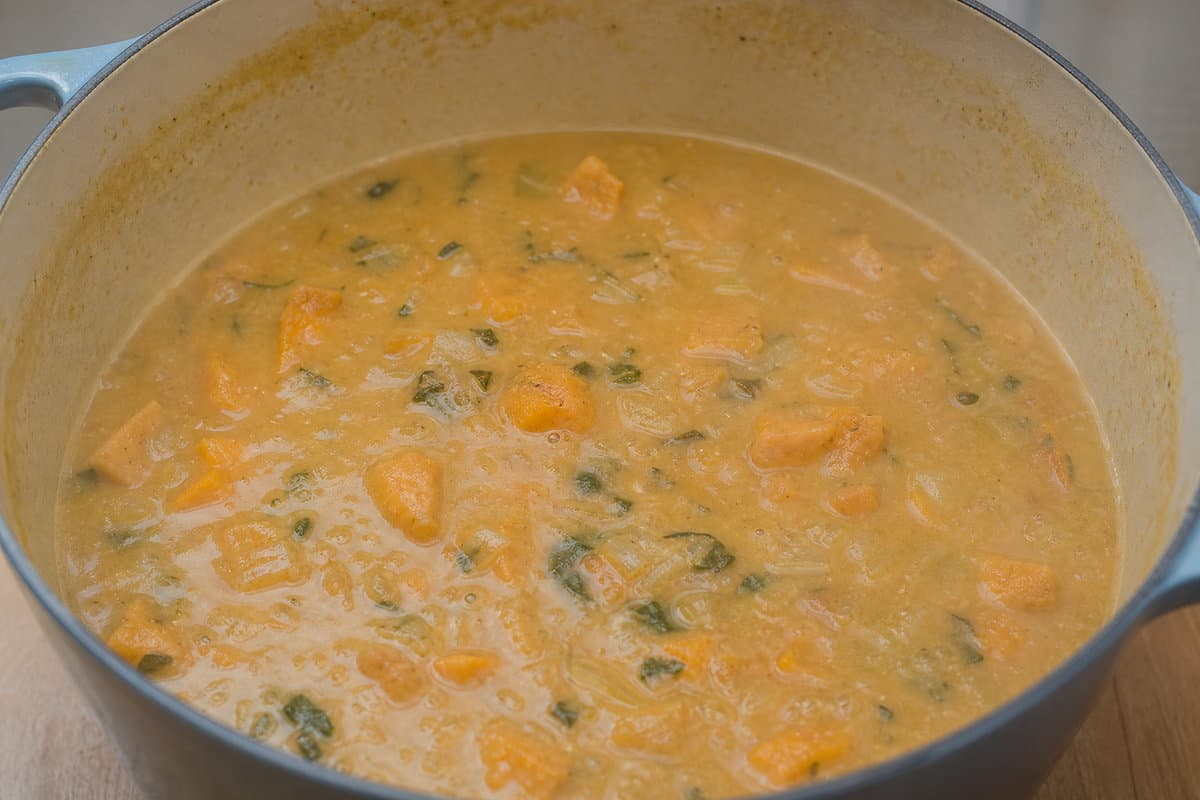 Simmer the stew