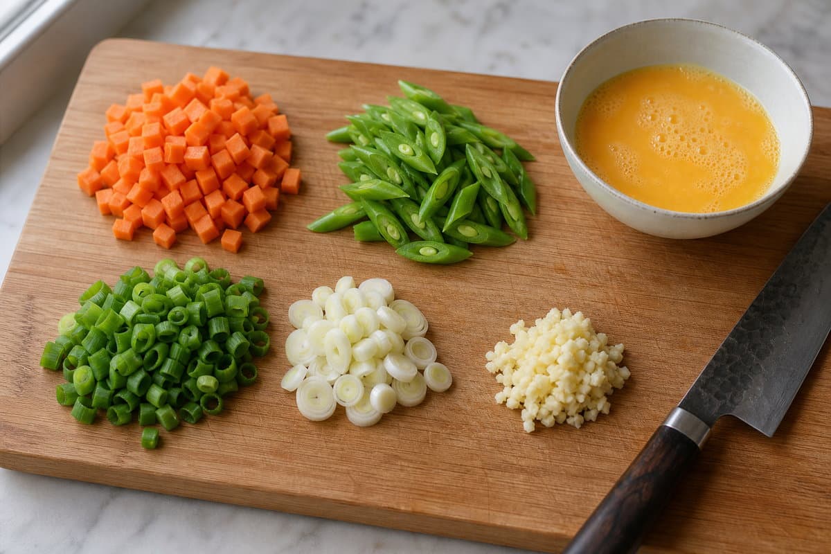 Prep the vegetables