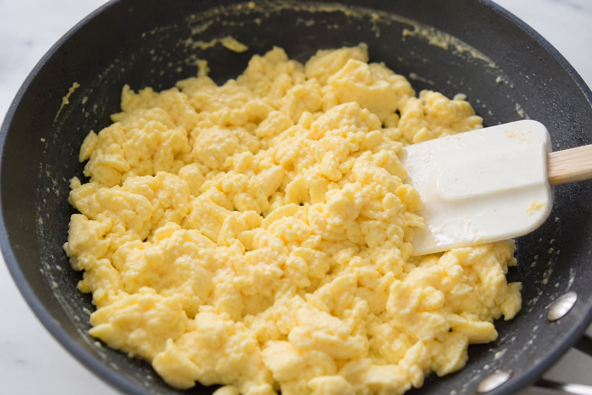 Scramble the eggs