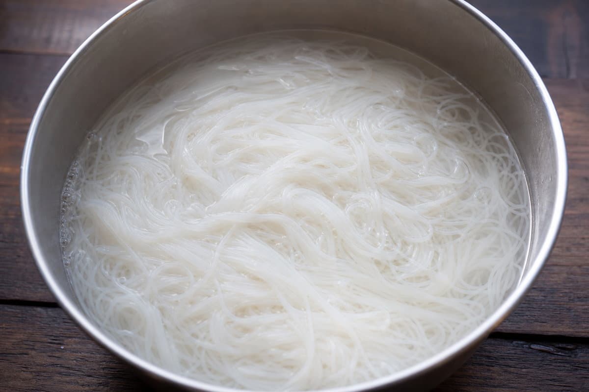 Soak the noodles