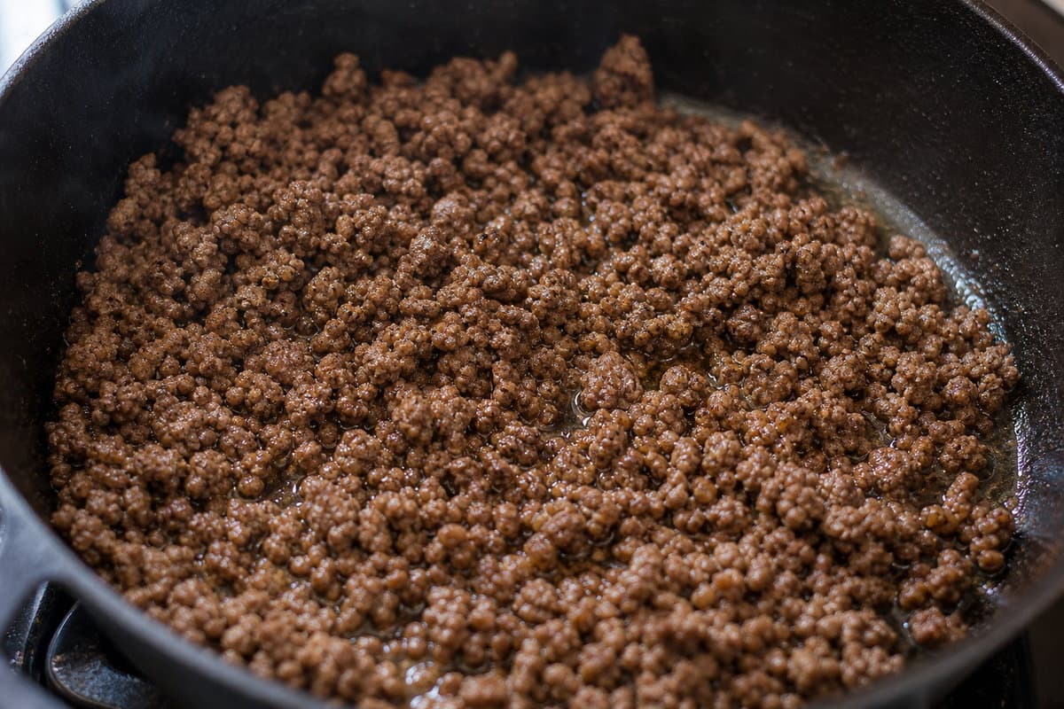 Brown the beef