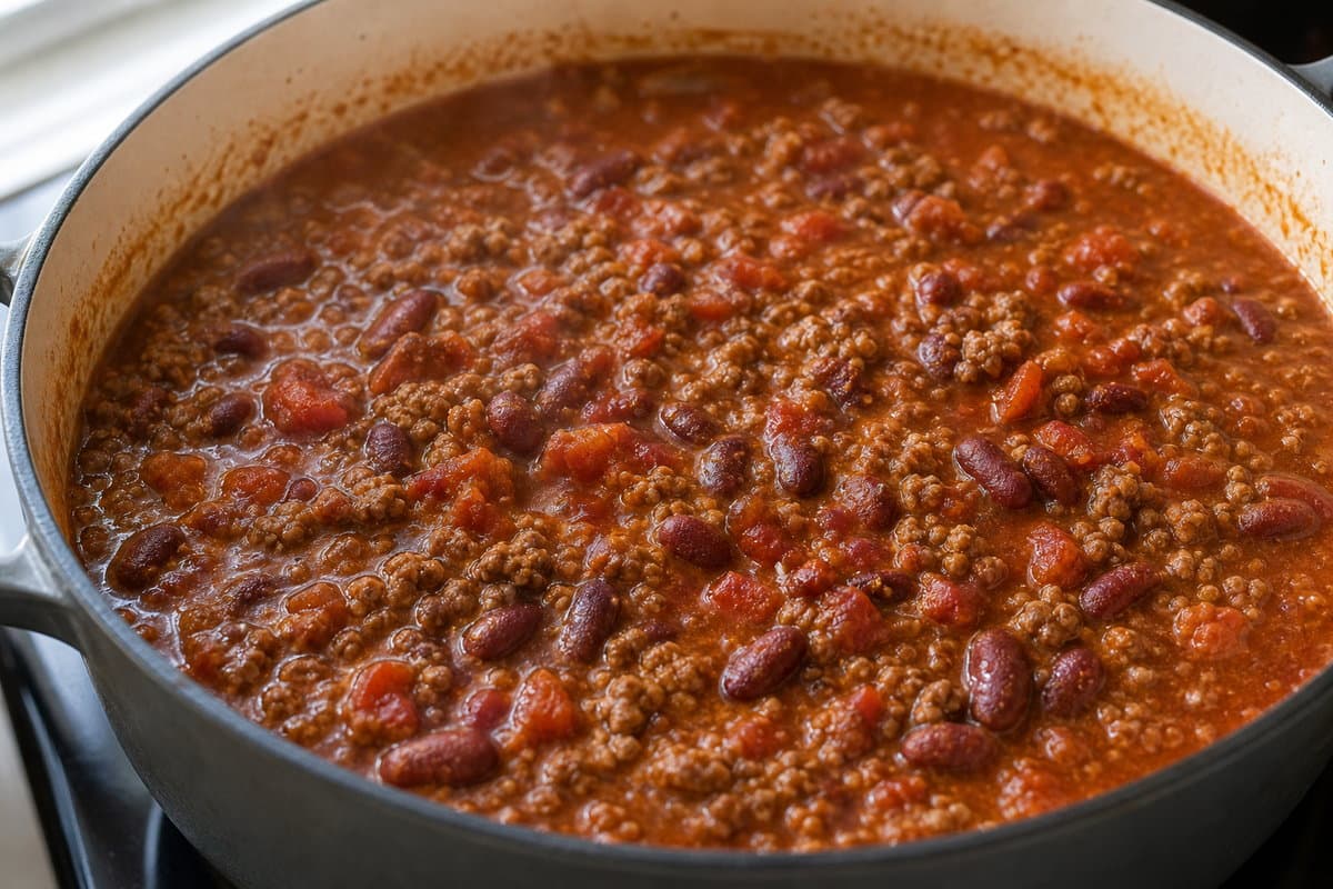Simmer the beans