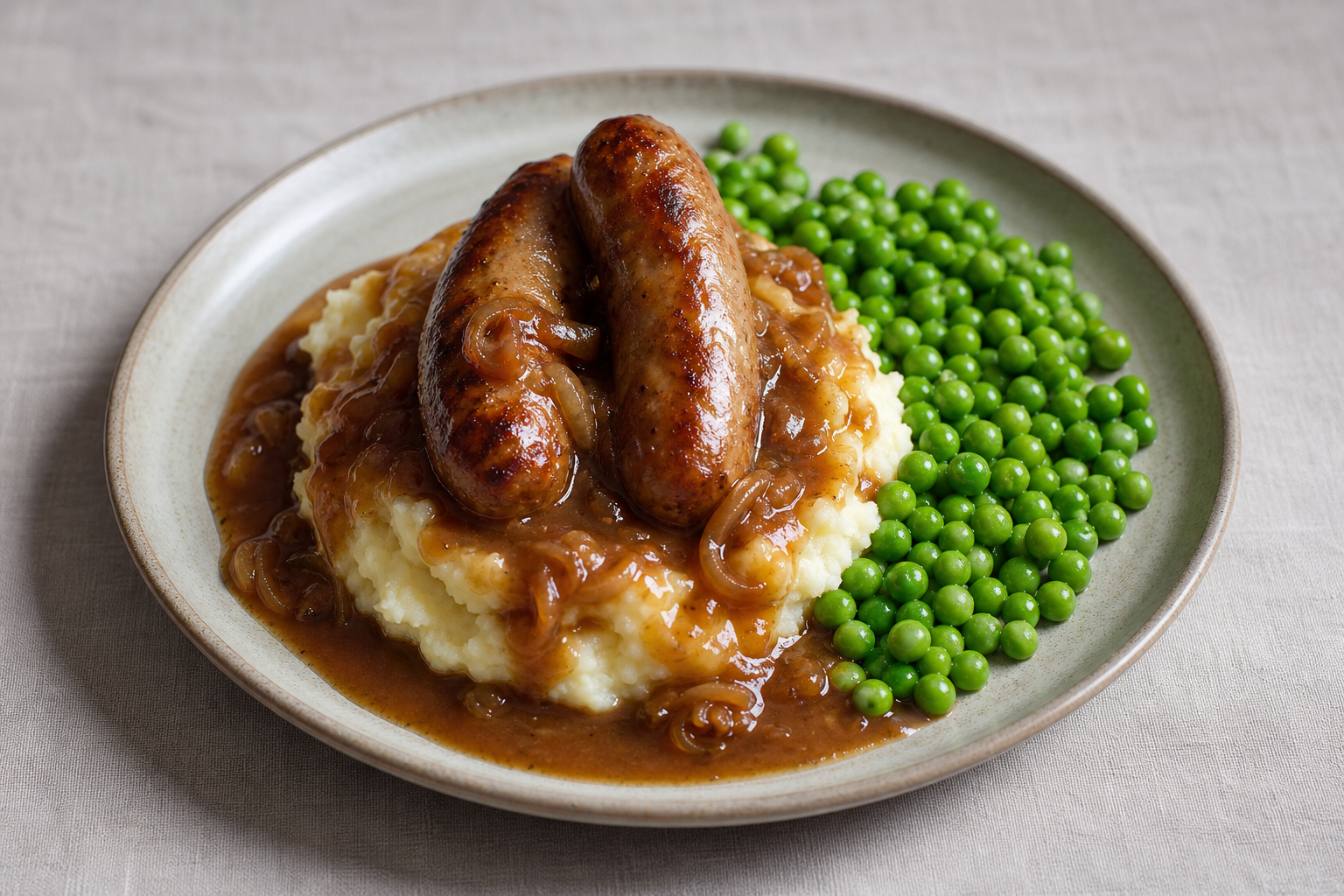 Peas & plate