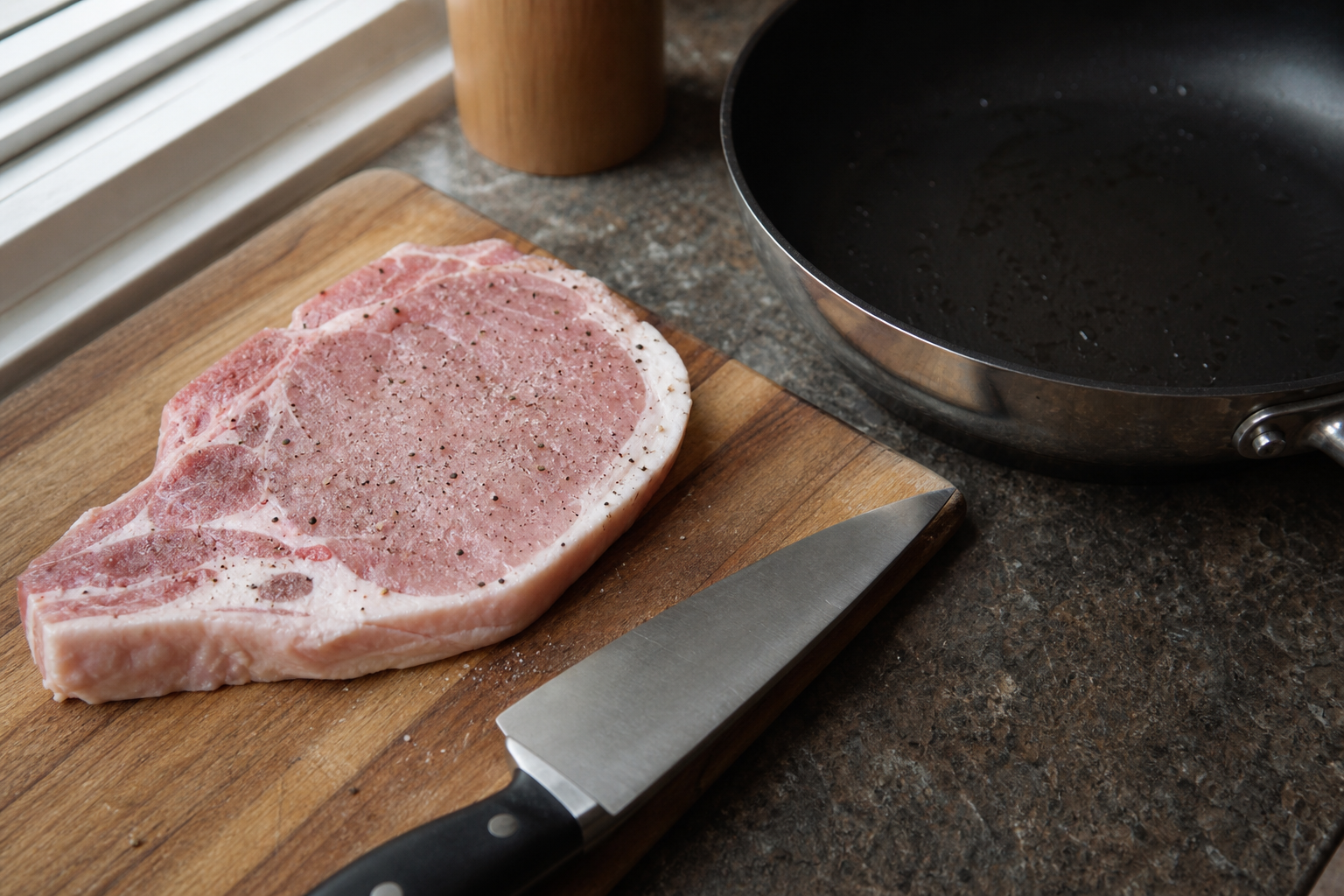 Sear the chops