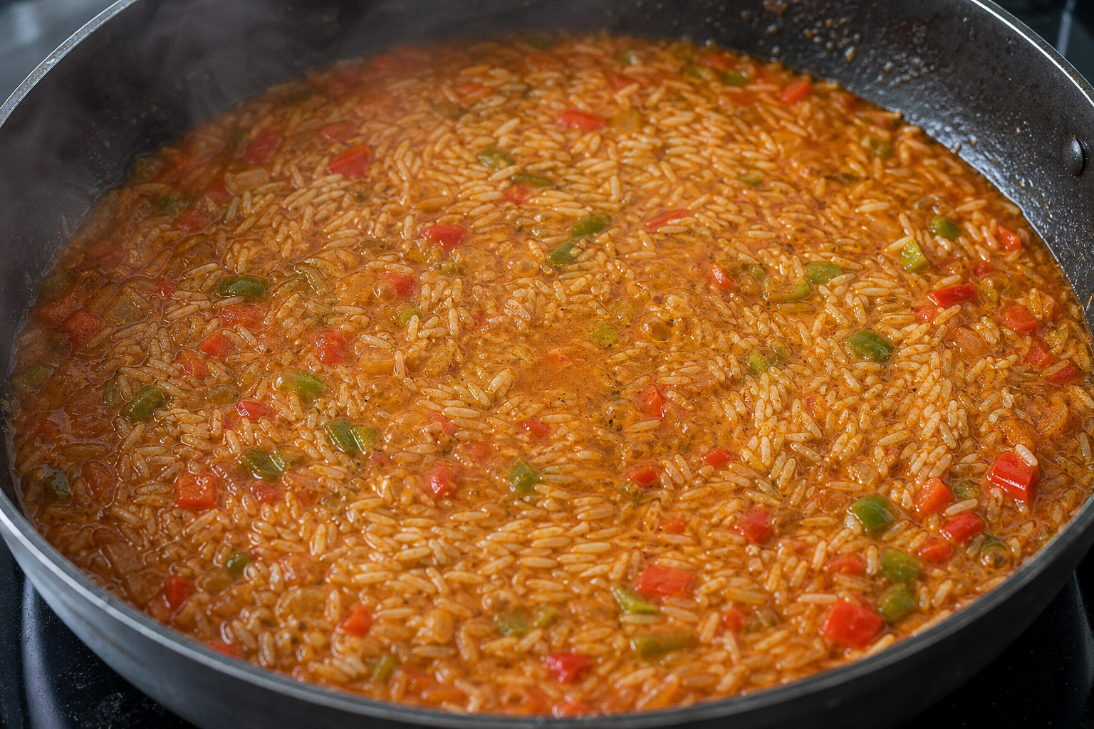 Rice and simmer
