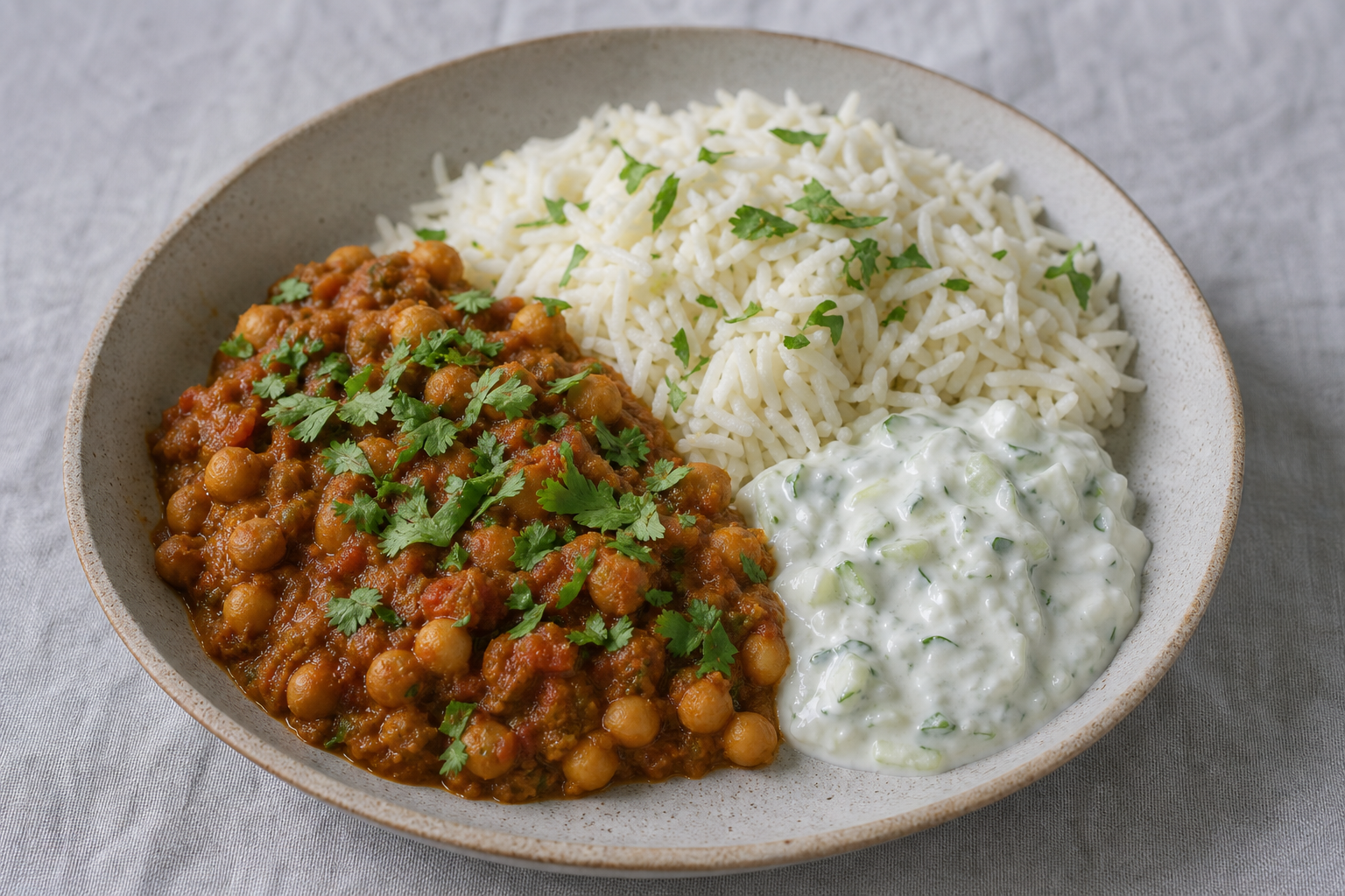 Raita & plate