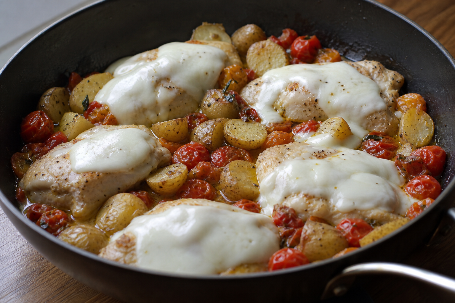 Melt the mozzarella