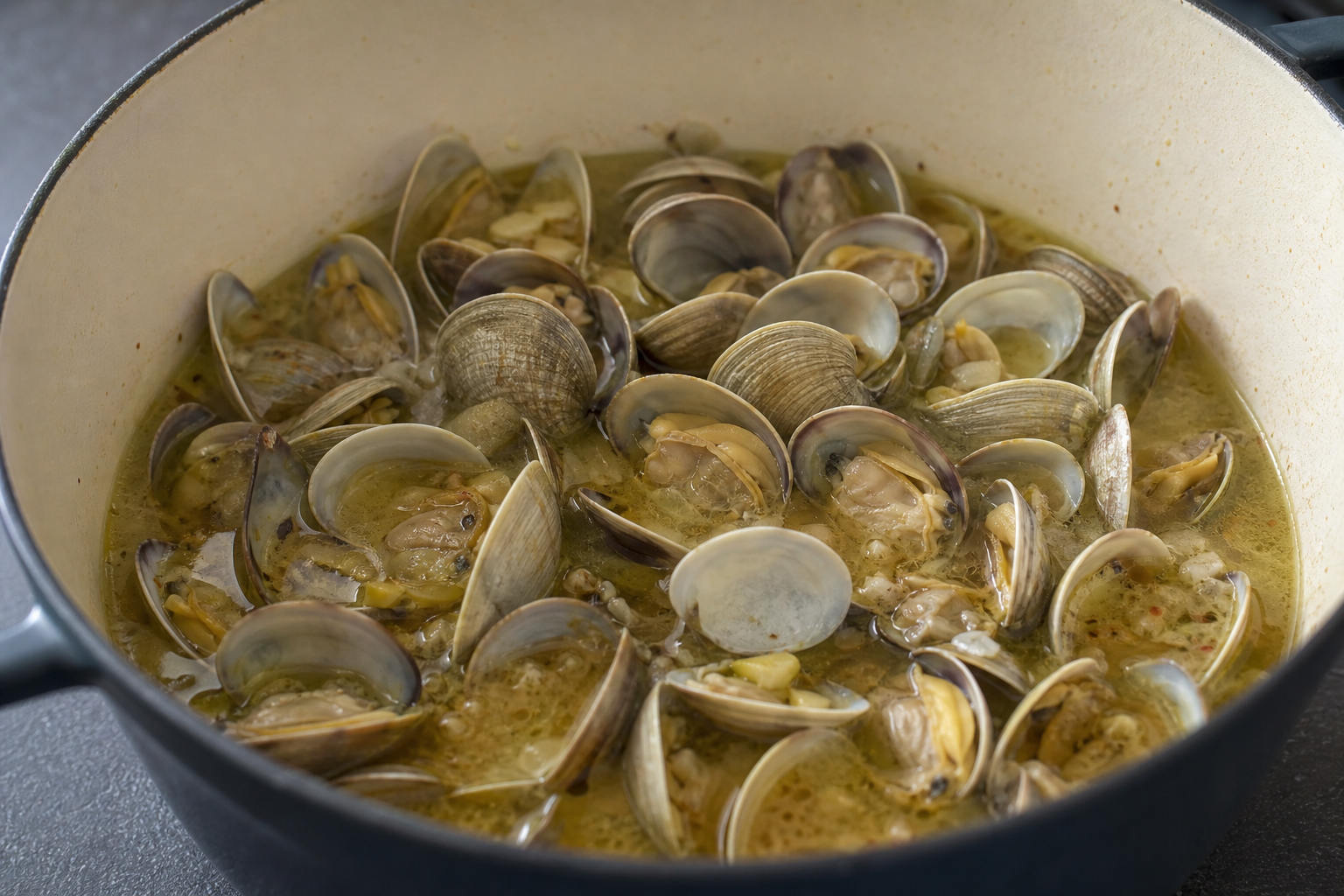 Open the clams