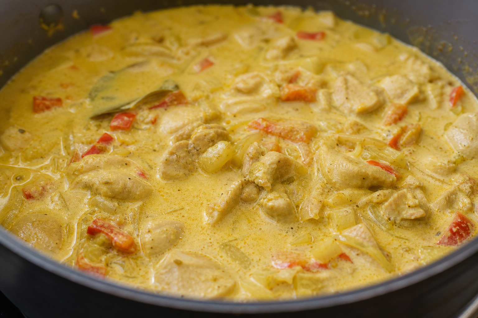 Simmer the chicken