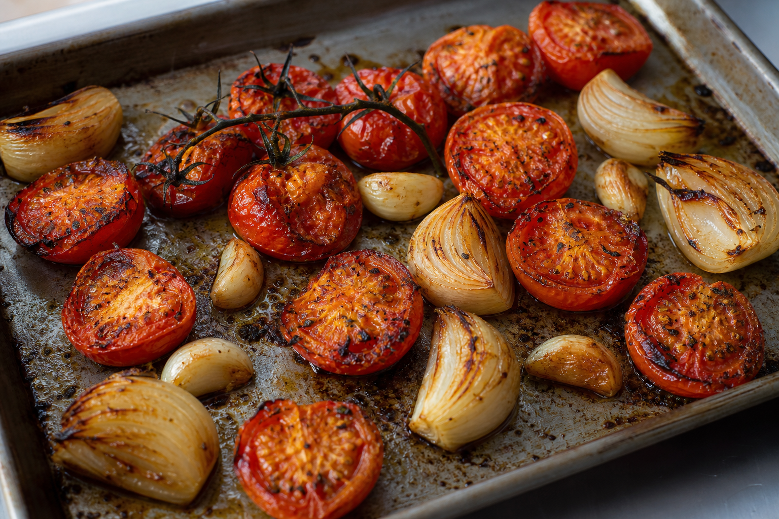 Roast the tomatoes