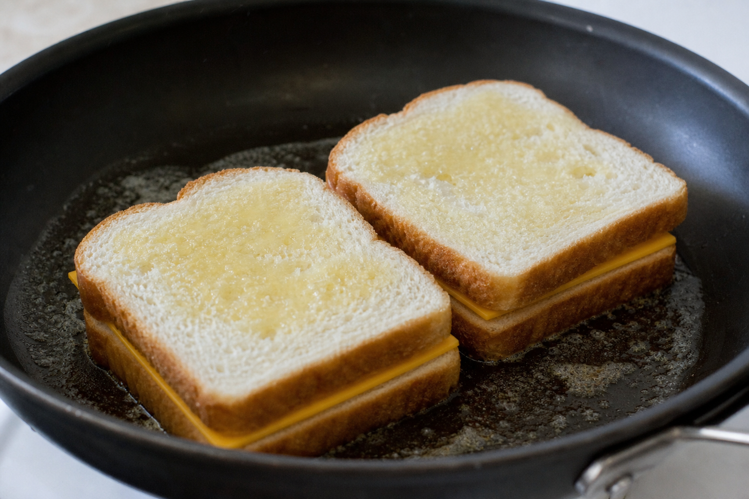 Griddle the sandwiches