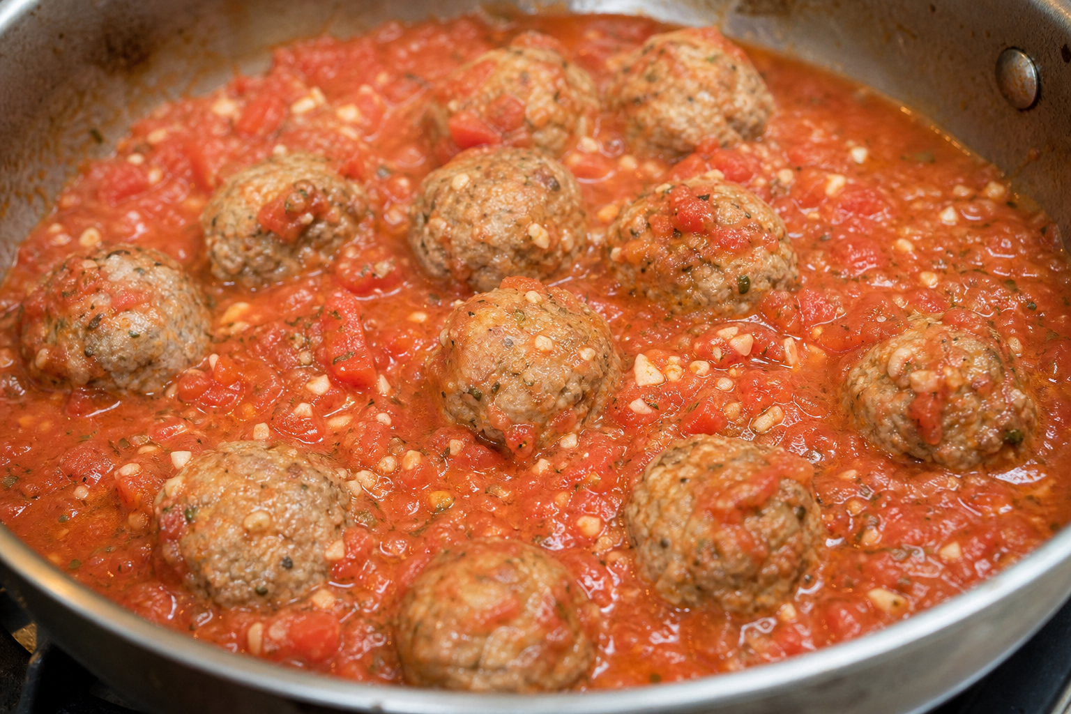 Simmer in sauce