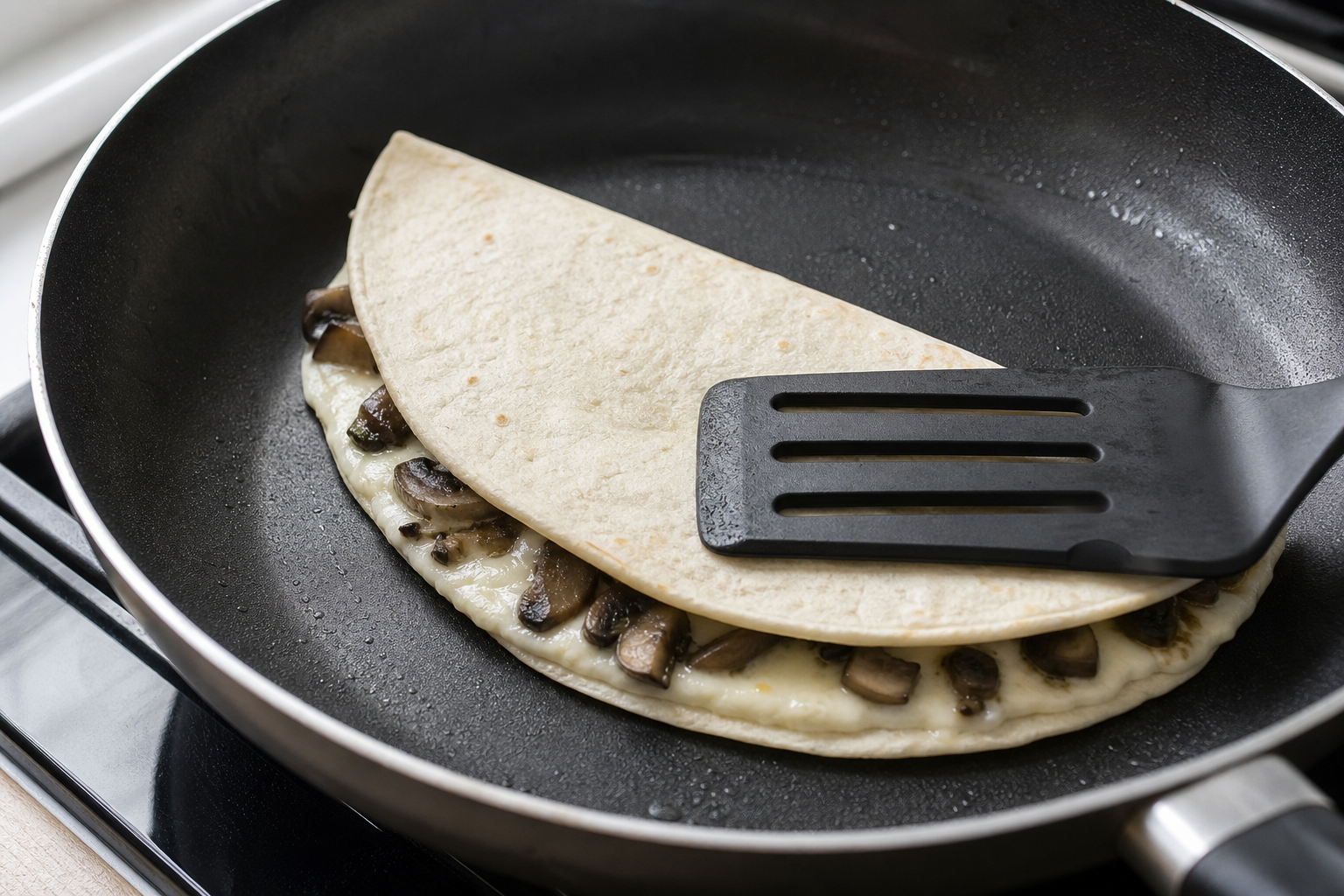 Griddle the quesadillas