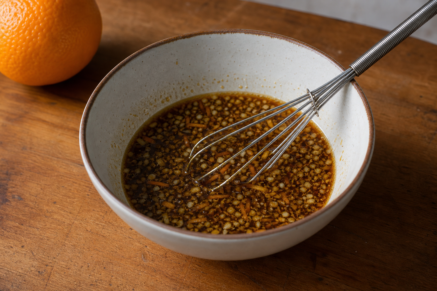 Make the orange sauce