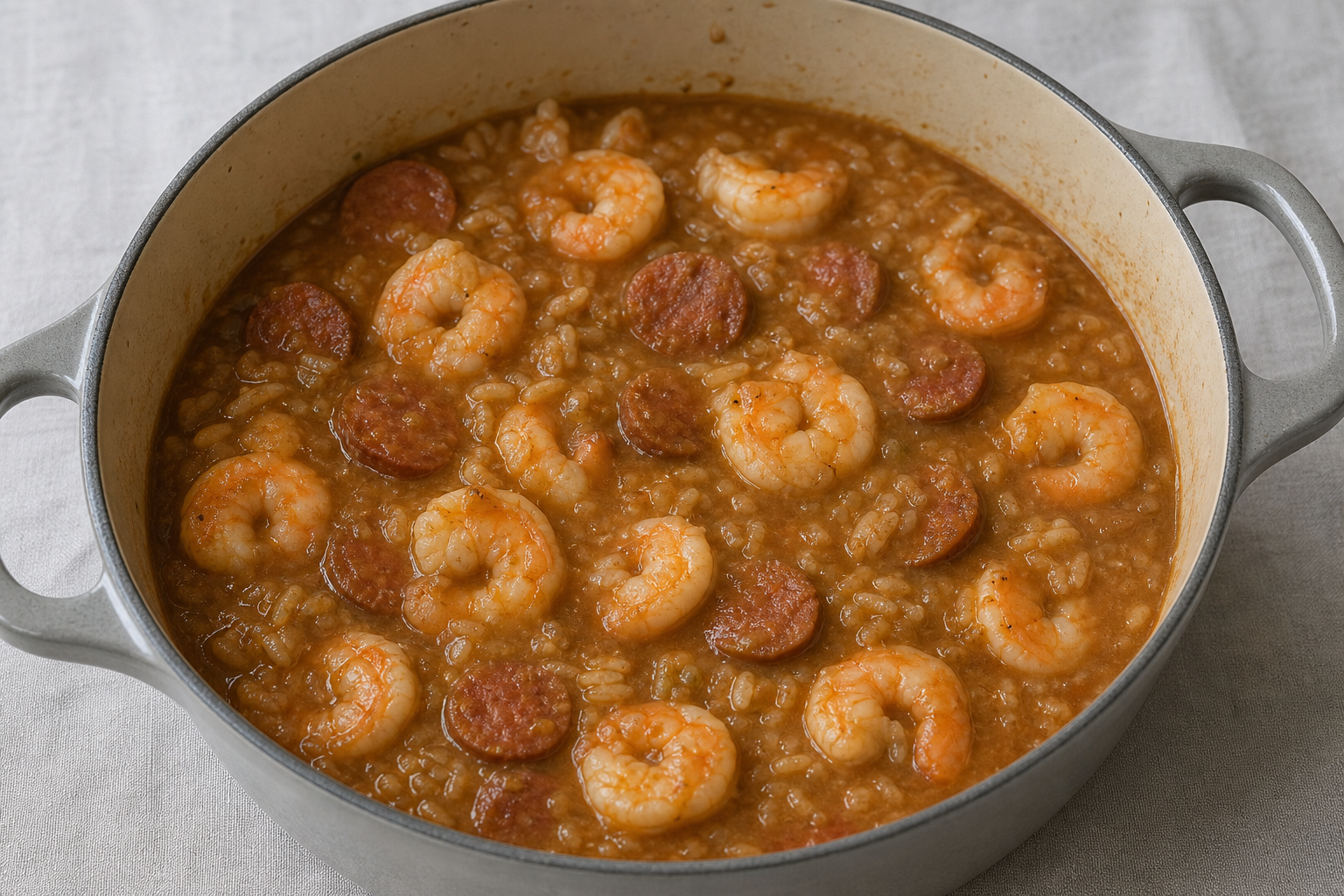 Finish with the shrimp