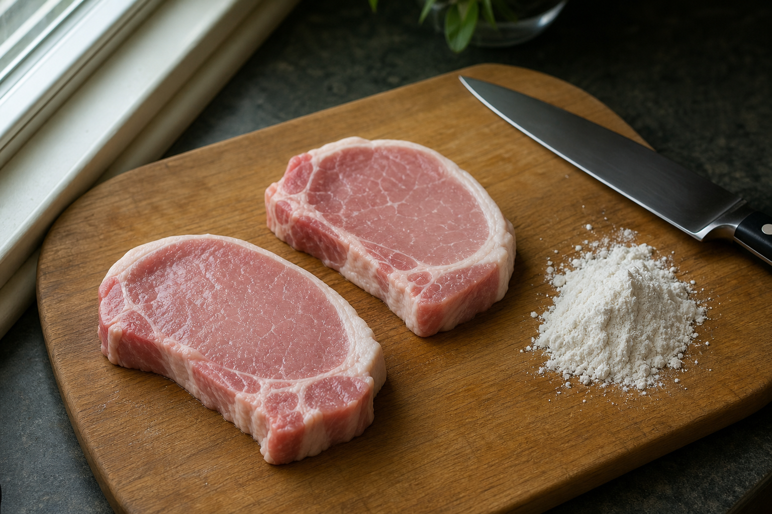 Sear the chops