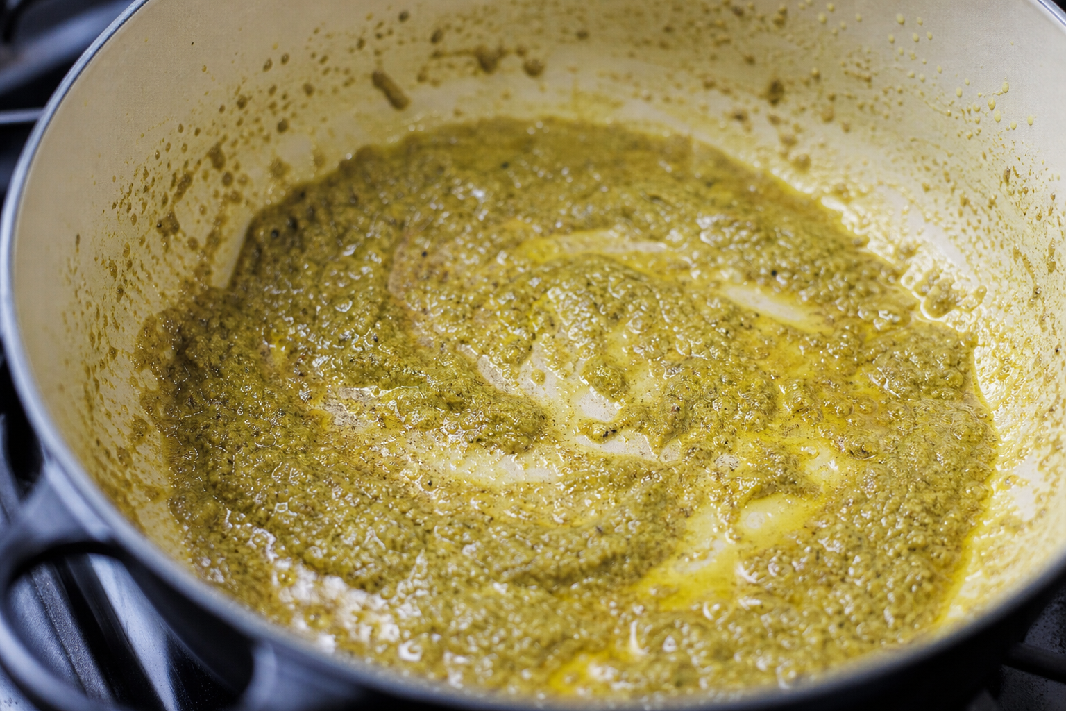 Bloom the curry paste