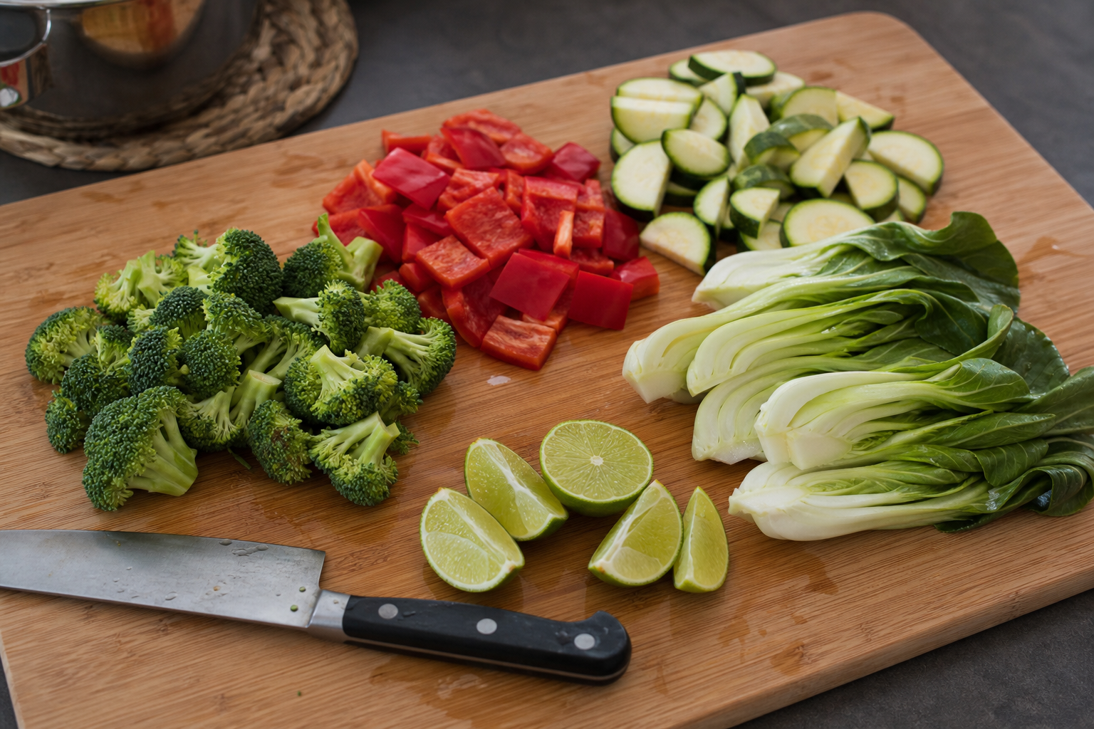 Prep the vegetables