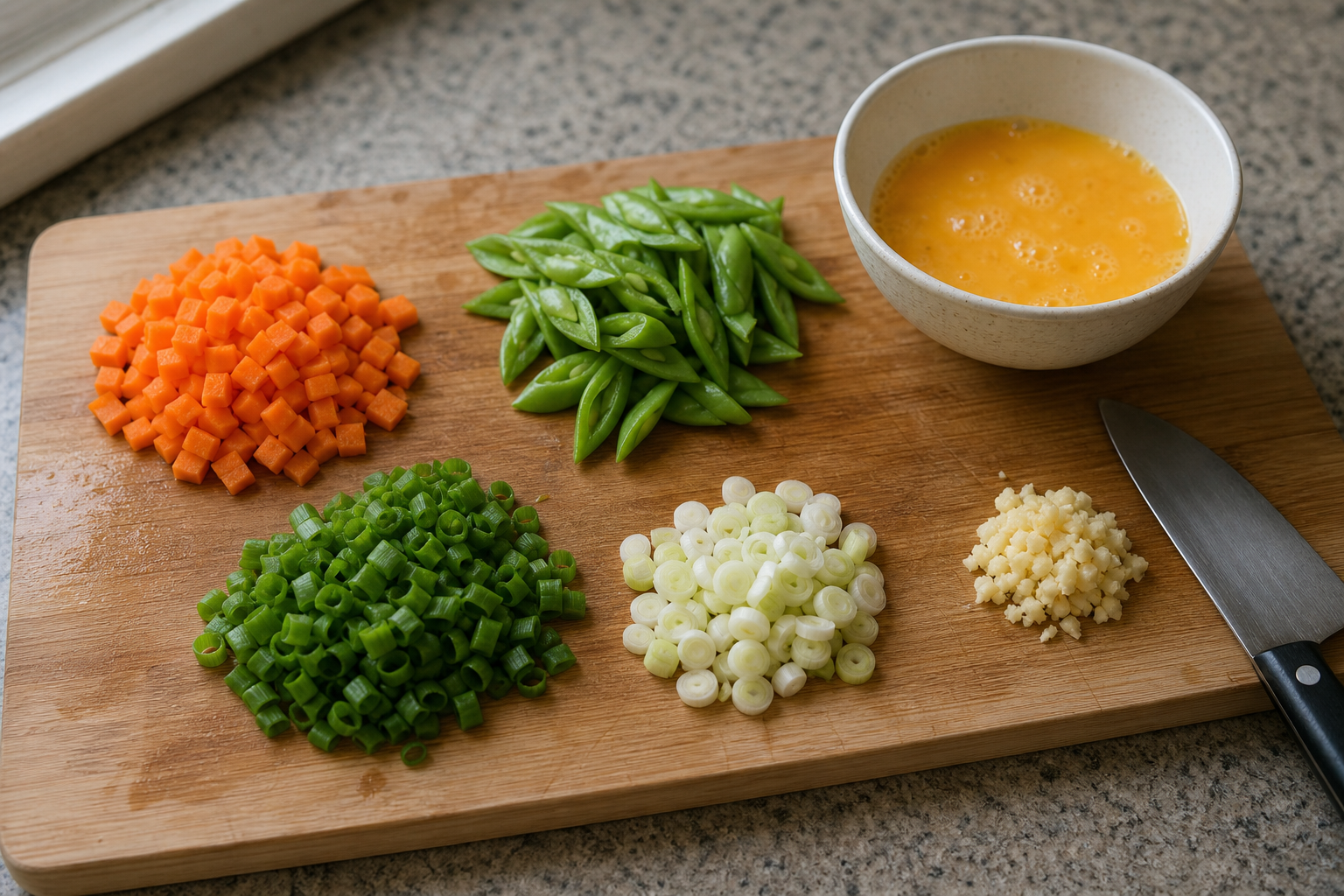 Prep the vegetables
