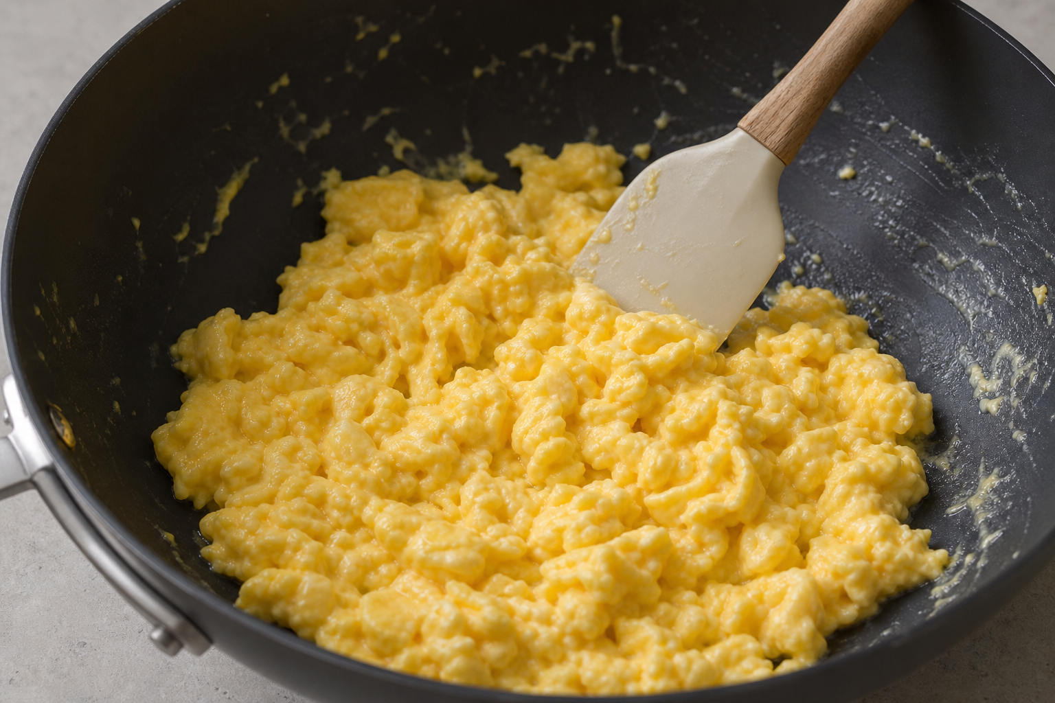Scramble the eggs