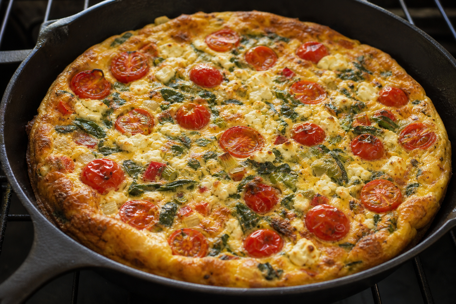 Bake the frittata