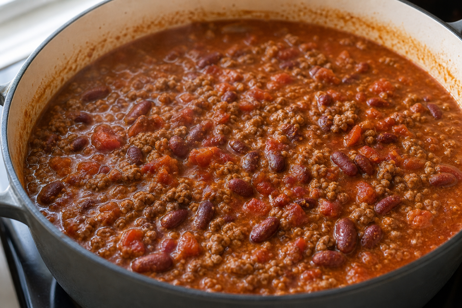 Simmer the beans